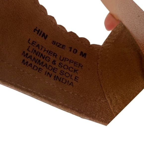 NWOT Indian silver leather sandals Kolhapuri - Picture 7 of 7